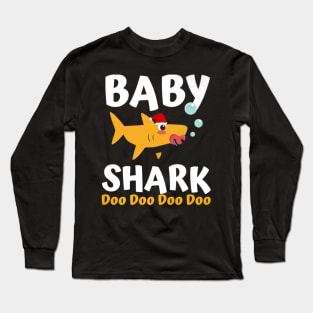 Baby Shark Premium Christmas Mommy Shark Daddy Shark Long Sleeve T-Shirt